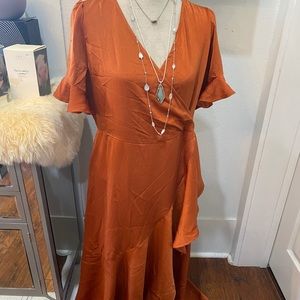 Size XL orange dress